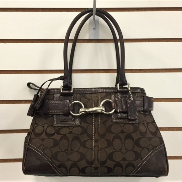 Coach Handbags - Coach Hampton Brown Satchel